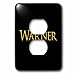 3dRose Warner classic baby boy name in the USA. An elegant... - Light Switch Covers (lsp-376407-6)