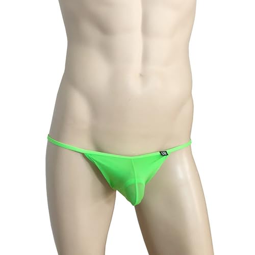 Men's Sexy Briefs Double Split Bikini Underwear With Holes U-Convex Design Underpants4