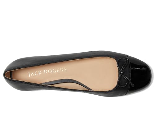 Jack Rogers Women's Kenlyn Cap Toe Ballet-Leather/Patent Flat2