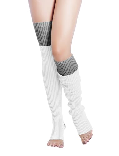Image of v28 Women's Neon Knit Leg Warmer for 80s Party Dance Sports Yoga