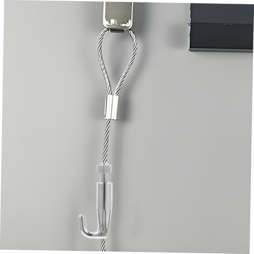 Image of 2pcs Sailor Hook Picture Hanging System Heavy Duty Picture Hangers Adaptable Hanging Wire for Galleries Offices