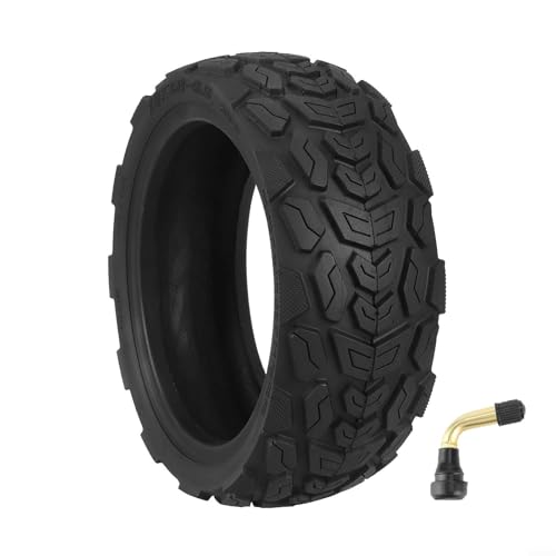 10 x 3,0-6,5 schlauchloser Off-Road-Reifen mit optimierter Profiltiefe und Gummimischung für Griffigkeit und Reaktionsfähigkeit im Gelände (mit Luftdüse schwarz)