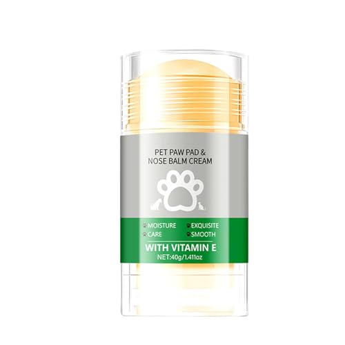 Hogvinnatil Bálsamo para patas de patas, 40 g, crema para patas de perro, productos para el cuidado de los pies de gato, ungüento natural, calmante protector para cachorros, fugas seguras para climas