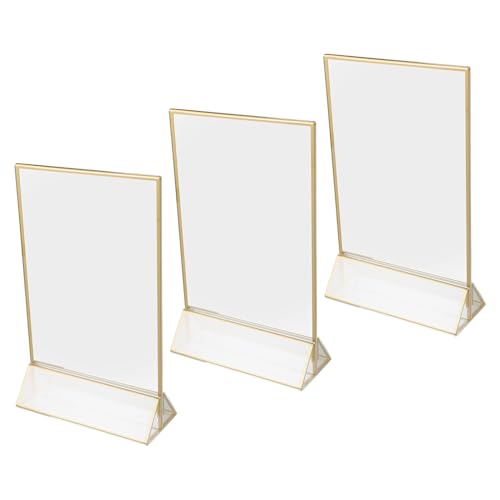 Supports de menu acryliques dorés : fini les affiches cornées sur vos tables