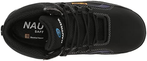 Nautilus Urban Work Boot by FSI: Oil and Slip Resistant, Aluminum Safety Toe, Ultra Lightweight, N1471-Black/Purple, Size 10 Medium Width | Image 4