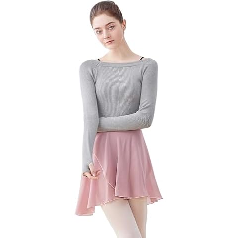 Daydance Grey Knit Big Girls Ballet Sweaters Cover