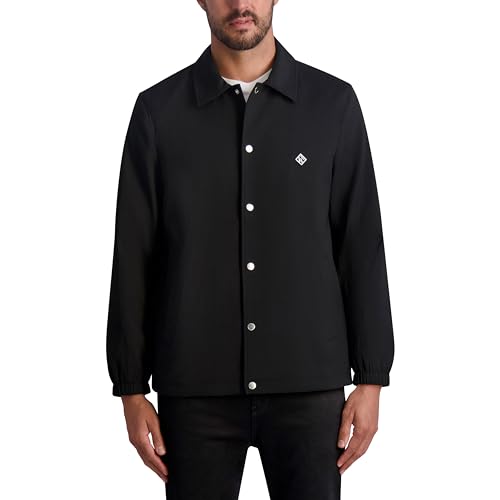 Image of KARL LAGERFELD Men's Bomber Satin Jacket