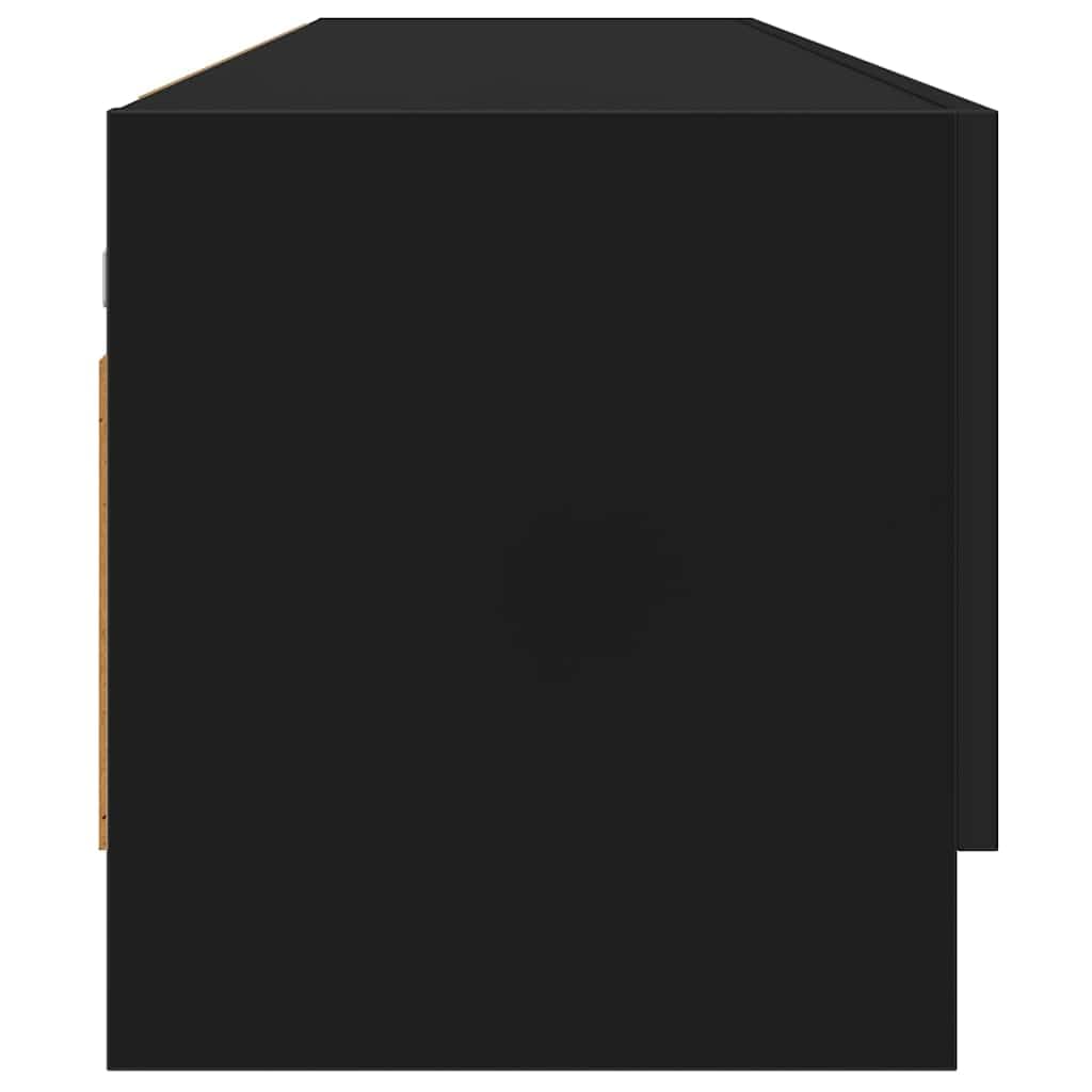 Armadio nero, 70 x 32,5 x 35 cm, in legno con asta appendiabiti e spazio per camera da letto, cameretta dei bambini, corridoio, soluzione versatile per vestiti e biancheria