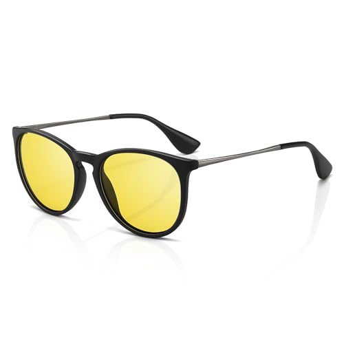 [SUNGAIT] ヴィンテージ ラウンド サングラス レディース クラシック レトロ デザイナー スタイル