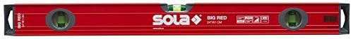 Image of SOLA LSB24 Big Red Aluminum Box Beam Level with 3 60% Magnified Vials, 24-Inch