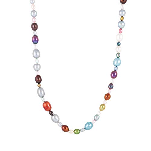 Handpicked A Quality Multicolor Mixed Sizes Freshwater Cultured Pearl Strand Endless 36