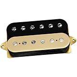 DiMarzio DP500FBC Super PAF® Ceramic – High-Output Humbucker für E-Gitarre – Vintage PAF® Look, Bridge Pickup, F-Spaced, Schwarz/Creme