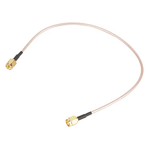 aqxreight 2pcs 50Ω 15 Cm SMA Masculino a SMA Macho Rg316 Cable Coaxial Coaxial para Adaptador de Extensión de Antena