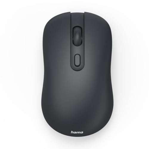 Image of Hama WM-200 Optical Wireless Mouse with Nano Receiver,1600 DPI Optical Sensor, 2.4GHz Connectivity, 5 Year Warranty - (Anthracite /Black) (WM-200)