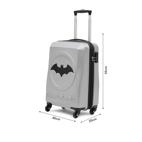 Image of YAYAVAR Batman Trolley Suitcase - 85L, Cabin Luggage with 8 Spinner Wheel, Hard Shell Polycarbonate Suitcase, Number Lock, Water Resistant, Luggage Bag for Travel (Teal & Black, 67cm, Medium)