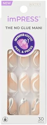 Kiss Impress No Glue Mani Press On Nails, Design, All I Want'