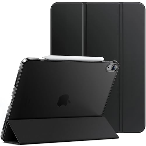 JETech Case for iPad Air 13-Inch M3/M2 (2025/2024), Slim Stand Hard Back Shell Smart Cover with Auto Wake/Sleep (Black)