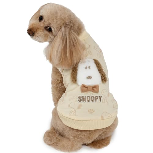 ペットパラダイス スヌーピー 犬 服 秋 淡色 トレーナー トップス 小型犬 ベージュ 【参考 DSS 小さいダックス (〜3.5kg) ペットパラダイス国内直営店72店舗展開2025/10/1時点】 注目