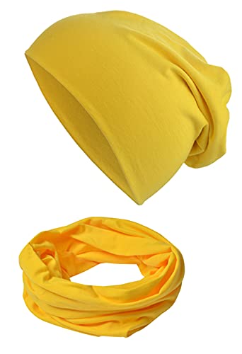 Miobo Beanie Mütze und Schlauchschal Set für Damen, Kinder und Baby, in...