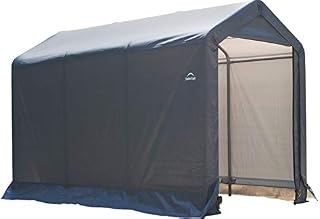 ShelterLogic 6' x 10' Shed-in-a-Box All Season Steel Metal Peak Roof Outdoor Storage