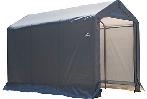 ShelterLogic 6' x 10' Shed-in-a-Box All Season Steel Metal Peak Roof Outdoor Storage