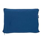 Brookstone Travel Blanket - 2-in-1 Lightweight Fleece Soft Throw Airplane Blanket with Carrying Pouch Travel Essentials, Size One Size, Blue - Image 4