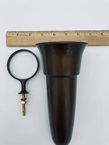Crypt/Mausoleum Flower Vase - 7.75 In Standard Ring Support #TOP4