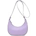 SYXLCYGJ Fashion Small Crescent Underarm Shoulder Bag for Women Trendy Purse Hobo Handbags Clutch Crossbody Bag (Purple)