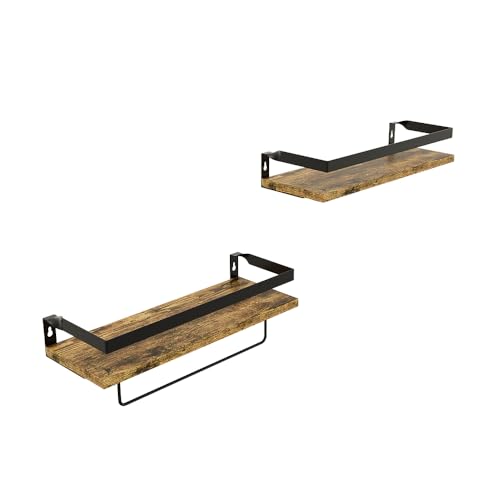 Vicco Wandregal Fyrk, hängendes Regal, Eiche rustikal, 43 x 13 cm 2er Set Vicco Wandregal Fyrk, hängendes Regal, Eiche rustikal, 43 x 13 cm 2er Set