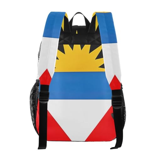 Women Clear Backpack Cute Kids Backpack for Girls Approved Plastic Bag Large Antigue Barbuda Flag3