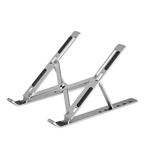 Image of Travel Portable Magnetic Phone Tripod Stand Aluminium Foldable Compatible with Laptops Tablets and Mobile Phones Multi-Angle, Multi Purpose, Adjustable Height & Tilt.