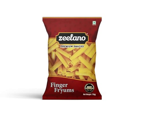 Image of Zeelano Pipe Fryums 800g | Finger Fryums Papad, Ready to Fry Crispy Snack for Kids & Family