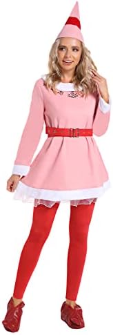 Xambop Womens Elf Costume jovie elf costume Buddy Costume Halloween Christmas Cosplay Full Set (M)