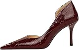 Genérico Tacones Altos Eletes, Zapatos De Charol, Tacones De 8 Cm Que Alar Las Piernas, Versátiles para Muchas Ocasiones, Tallas Europeas 42-45 (Burgundy Red 9.5/10.5 UK)