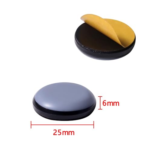 16 Stücke Teflongleiter Selbstklebend, Ø 25 mm Möbelgleiter Teflon, Blau Runde Stuhlgleiter Bodenschutz Set, Effektiver Schutz Ihrer Möbel Stühle Böden
