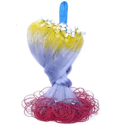 PURKAIT Fishnet 3 Finger 70mm GILLNET Lead Sinker, Height 5F, UP Lenght 50F, Down Lenght 100F Fishing Net (B0CF8XQJM5) Amazon Price History, Amazon Price Tracker