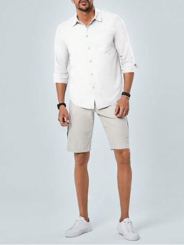 Image of TAGDO Men's Cotton Blend Full Sleeve Solid Shirt with Pocket (5169)