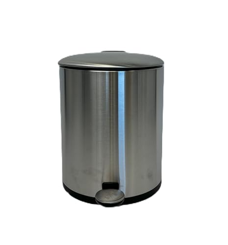 Caneca de Basura de Acero Inoxidable de 5 Litros Satinada