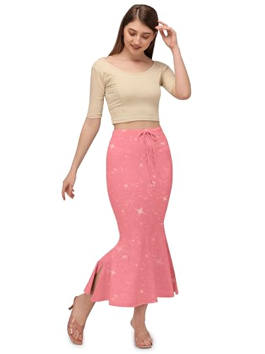 Image of Mehrang Stretchable Shimmer Saree Shapewear Petticoat for Women, Skirts for Women,Shape Wear Dress for Saree