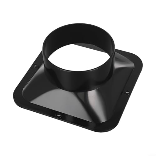 Accesorio de brida ABS para conexiones de conductos de aire en superficies verticales en instalaciones mecánicas para ventilación y manejo de aire (110 mm)