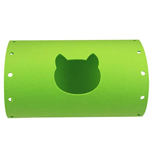 IFOYO Katzentunnel-Spielzeug, zusammenklappbar, für drinnen und draußen, Katzentunnel, Spielzeug für Puzzle, Training, Verstecken und Laufen mit hängenden kleinen Fischen