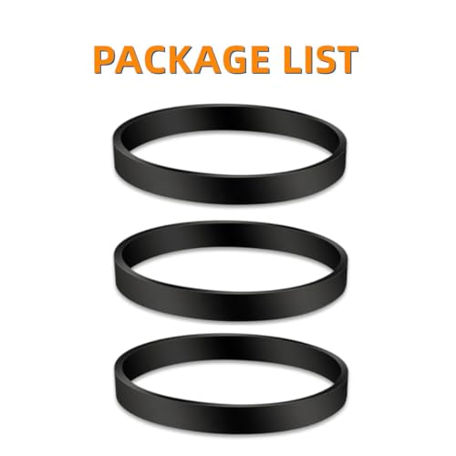 Image of JEDELEOS Replacement Belts for Bissell Cleanview Bagless Upright Vacuum 1831 9595A 3583 2486 2487 2488 2489 2490 2491 2492 2494 1319 1320 1322 1327 1328 1330 1331 1332 1819 1820 Series (Pack of 3)