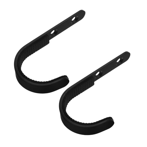 HOLIDYOYO 2pcs Heavy Duty Wall Mount Hooks Stainless Steel Garage Storage Organizer for Tools Ladders Bikes Easy Installation Utility Hooks for Space Optimization Sheds and Workshops