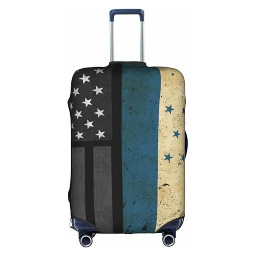 Travel Luggage Cover Vintage Honduras Honduran And America Flag Fashion Washable Baggage Suitcase Protector Fit For Luggage Medium