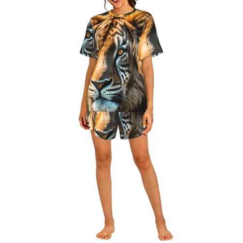 Pyjama respirant femme ensemble manches courtes contre la chaleur