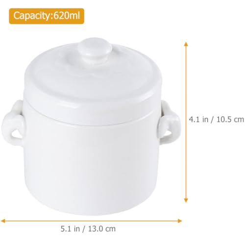 Cuenco de cerámica jojofuny de 620ml para evitar que la sopa se enfríe rápido 3
