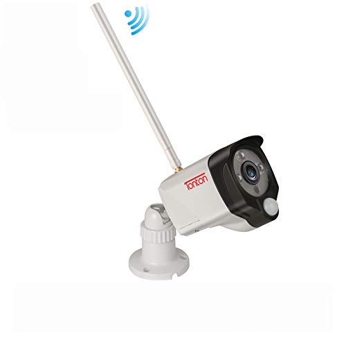 1080P Full HD Wireless Audioübertragung Überwachungskamera Funk Kamera mit PIR Bewegungsmelder für Innen Außen, IP Addon Kamera für Tonton WLAN