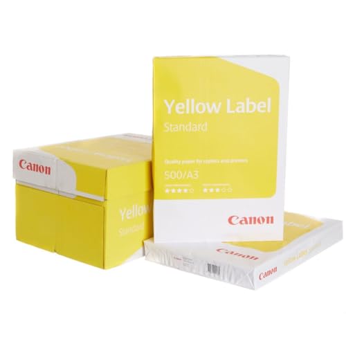 Canon A3 80 GSM Standard ECF Yellow Label Paper (Pack of 500)
