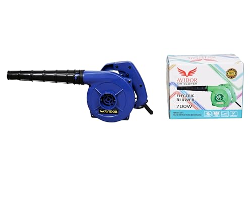 Image of AVIDOR Electric Air Blower, 700W Powerful Handheld Blower, Blue and Black, Professional Dust Cleaning Tool