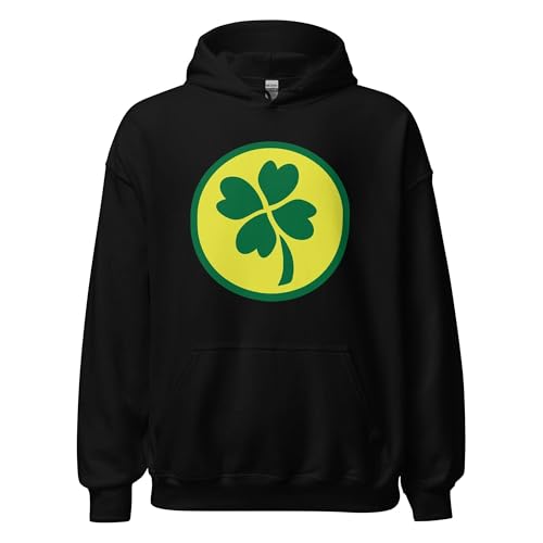 TOP KOALA TEE Shamrock Four Leaf Clover Unisex Hoodie3